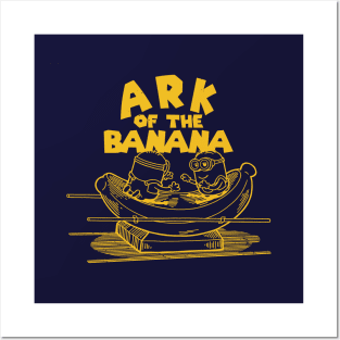 Ark of the Banana Funny Religious Biblical Cartoon Posters and Art